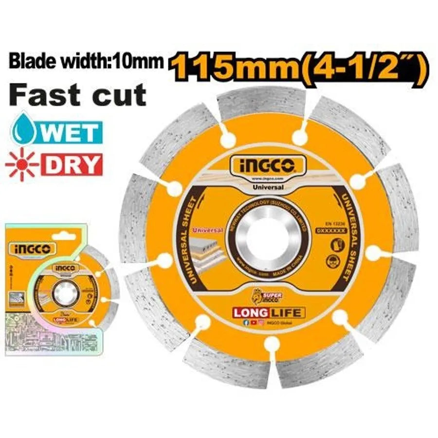 Dry Diamond Disc 4.5" - INGCO